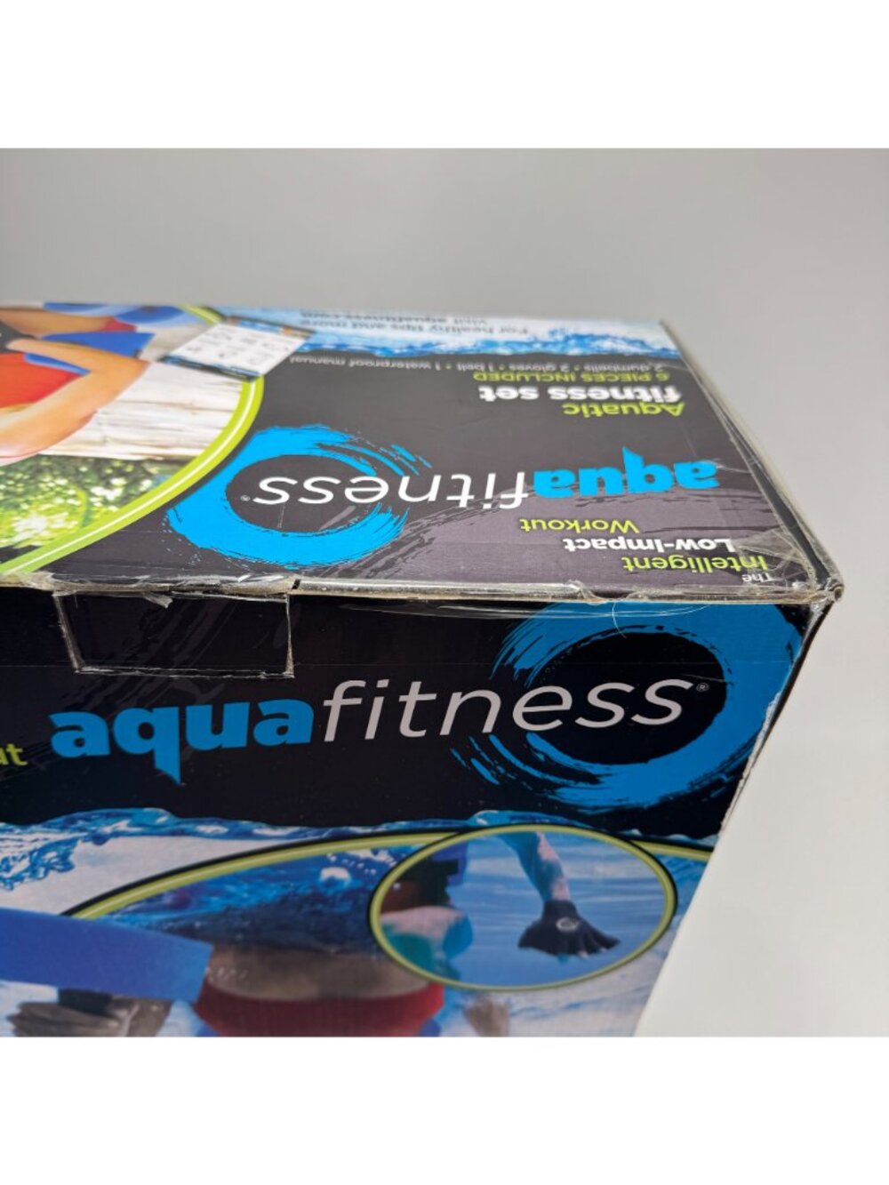 Aqua Fitness Set Aquatic Swim Belt Resistance Gloves Dumbbells Workout - Picture 6 of 6